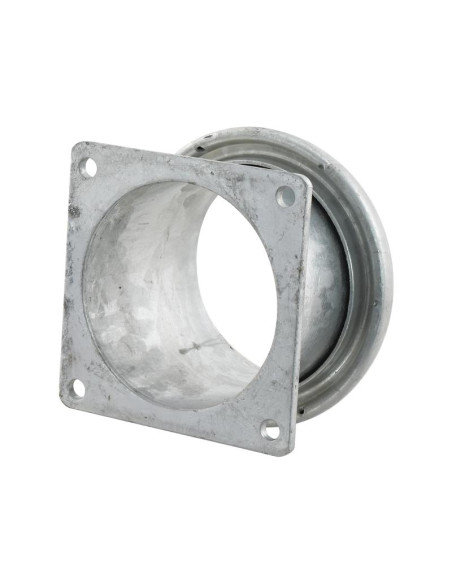Acoplamiento con brida cuadrada - Macho 6'' (159mm) x (150mm) (galvanizado)