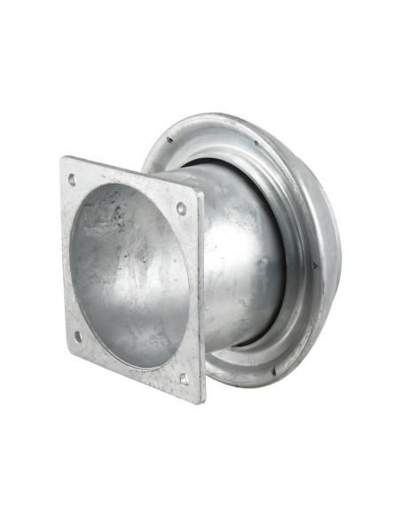 Acoplamiento con brida cuadrada - Macho 8'' (216mm) x (200mm) (galvanizado)
