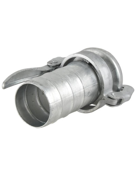 Acoplamiento con extremo manguera - Hembra 5'' (133mm) x5'' (133mm) (galvanizado)