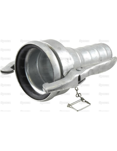 Acoplamiento con extremo manguera - Hembra 6'' (159mm) x4'' (102mm) (galvanizado)