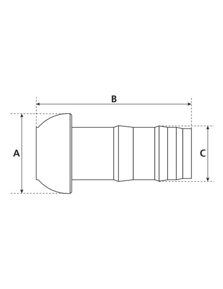 Acoplamiento con extremo manguera - Macho 2'' (50mm) x2'' (50mm) (galvanizado)