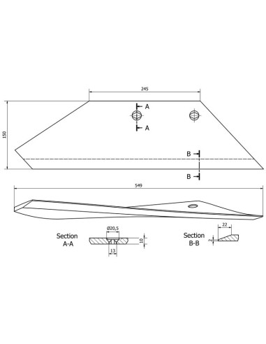 Aleta 18'' - Izdo. (Kongskilde, Overum)