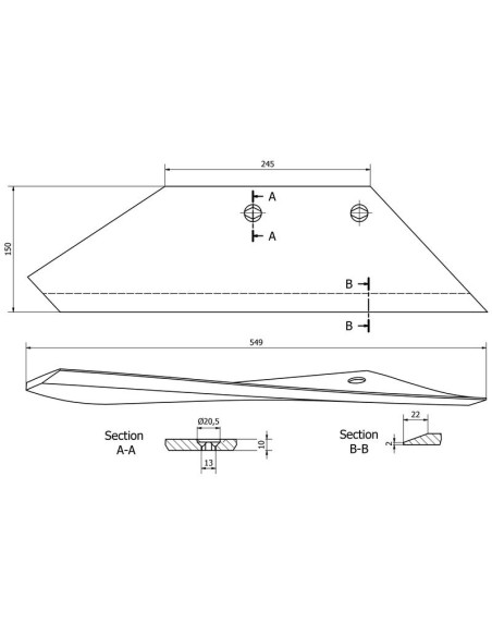 Aleta 18'' - Izdo. (Kongskilde, Overum)