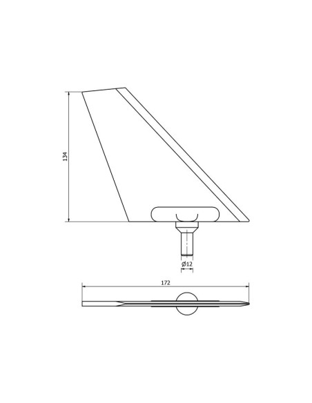Aleta Dcha/Izda Recambio para Kverneland