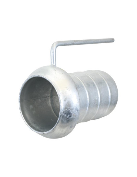 Acoplamiento con extremo manguera y mango - Macho 6'' (159mm) x6'' (150mm) (galvanizado)