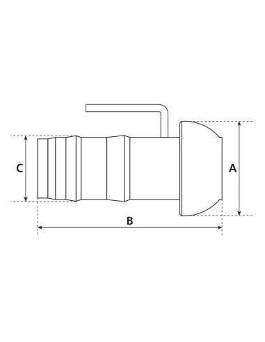 Acoplamiento con extremo manguera y mango -...