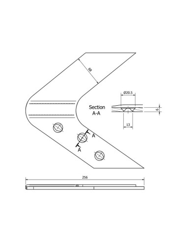 Aleta Izdo. Recambio para Fiskars, Overum