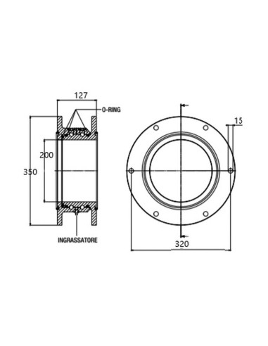 Acoplamiento Giratorio Completo 8''