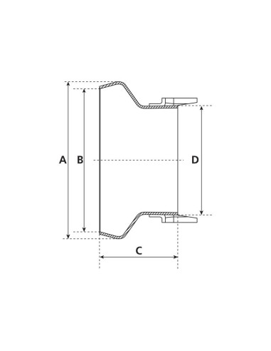 Acoplamiento para soldar - Hembra - 4'' (108mm)...