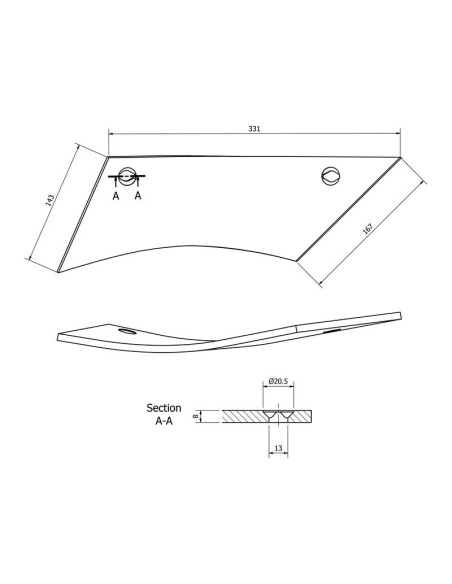 Cuchilla - Dcho. (Gregoire Besson) Corresponde a: 173476