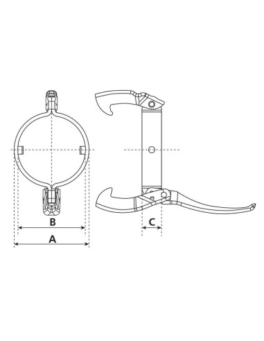 Anillo abrazadera - 6'' (159mm) (no galvanizado)