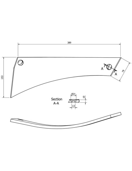 Cuchilla - Izdo. (Agrolux, Kongskilde, Overum) Corresponde a: 41653508109