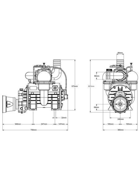 Bomba de vacío - MEC11000M - Del eje Cardan - 540 RPM Corresponde a: 9003700075