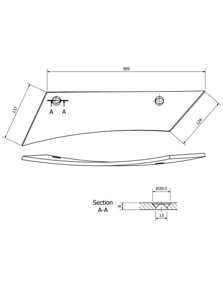 Cuchilla - Izdo. (Gregoire Besson) Corresponde a: 173345