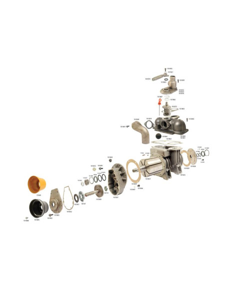 Bomba de vacío - MEC6500M - Del eje Cardan - 540 RPM Corresponde a: 9000600001