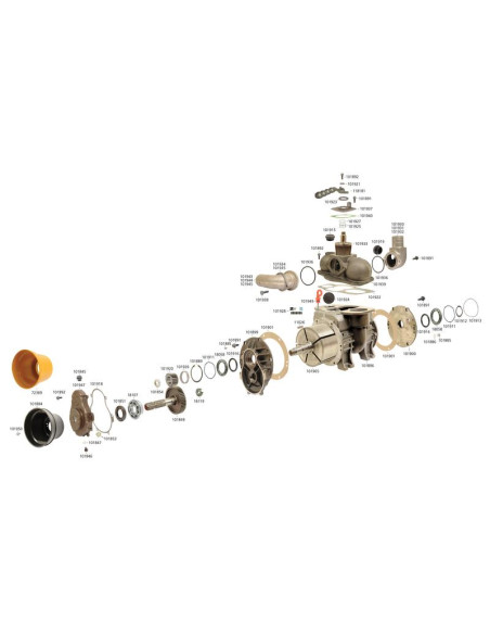 Bomba de vacío - MEC9000M - Del eje Cardan - 540 RPM Corresponde a: 9003300041