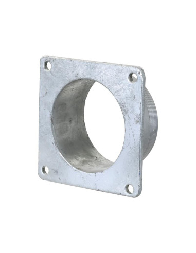 Brida cuadrada con rosca (galvanizado)