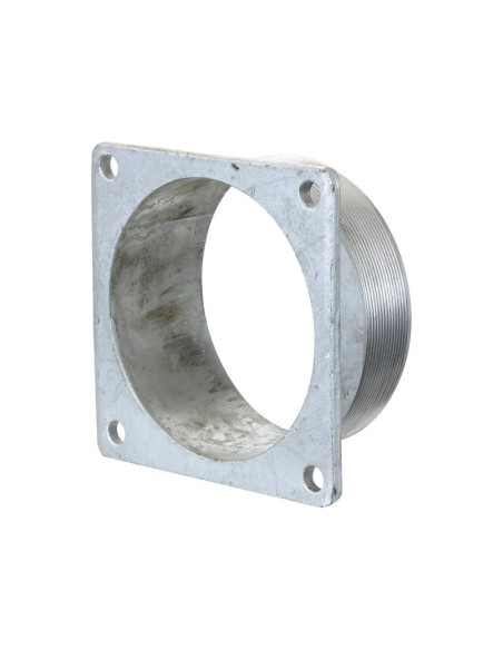 Brida cuadrada con rosca (galvanizado)