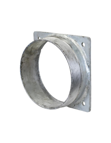 Brida cuadrada con rosca (galvanizado)