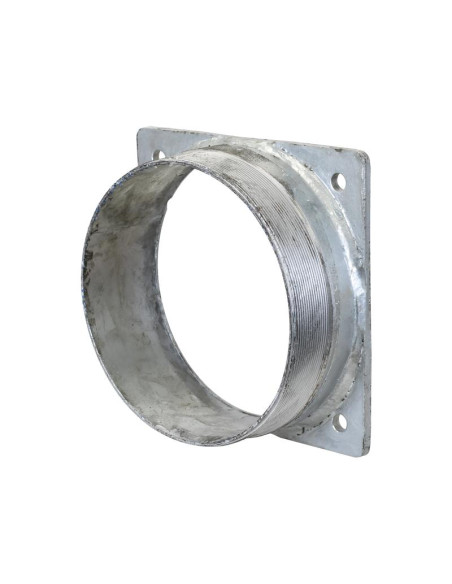 Brida cuadrada con rosca (galvanizado)