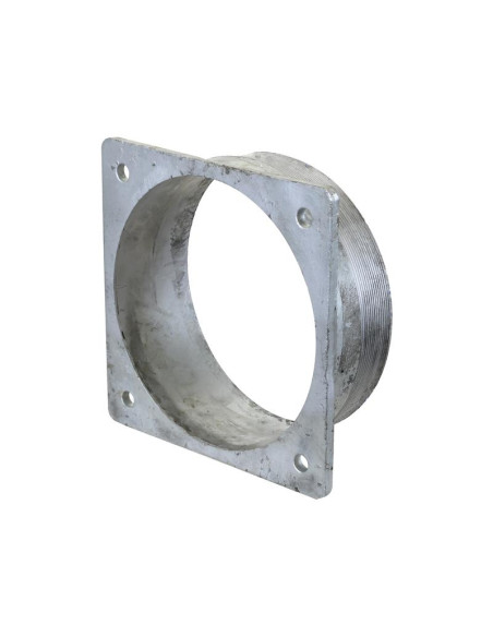 Brida cuadrada con rosca (galvanizado)