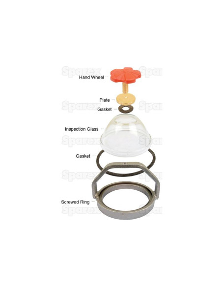 Indicador de nivel de cristal 4''