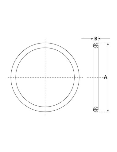 Junta de anillo 5'' (141mm) (Goma)