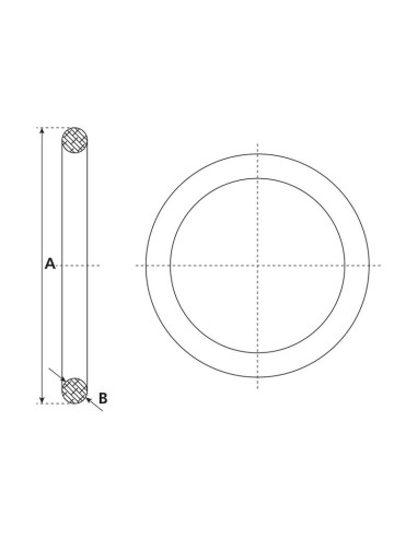 Junta de anillo 5'' (147mm) (Goma)
