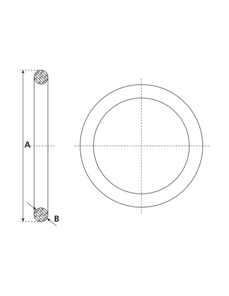 Junta de anillo 5'' (147mm) (Goma)