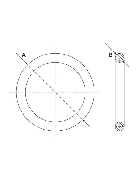 Junta de anillo 6'' (176mm) (Goma)