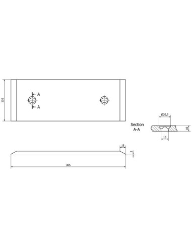 Placa de desgaste (Kuhn) Corresponde a: 200645