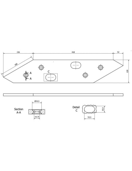 Placas Delanteras y Traseras - Dcha/Izda (Gregoire Besson) Corresponde a: 177319