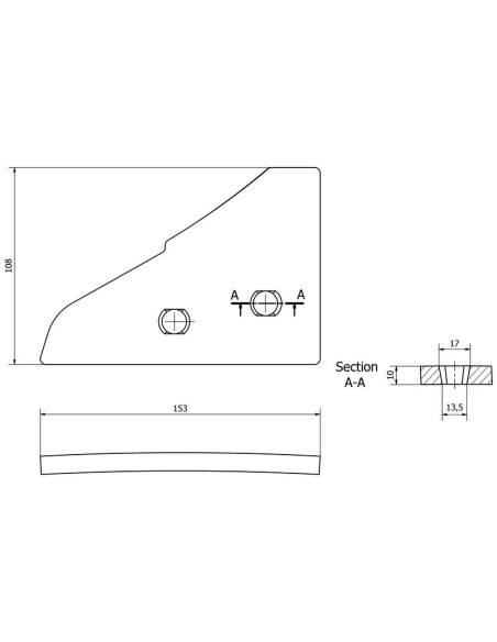 Placas Delanteras y Traseras - Dcho. (Kuhn) Corresponde a: 761110