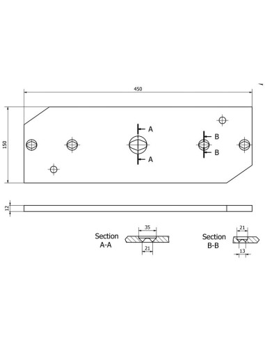 Placas Delanteras y Traseras - Izdo. (Agrolux,...
