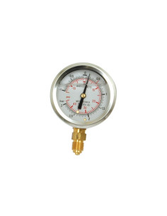 Medidor de presión de glicerina 1/4'' (-1/+3 bar) 2