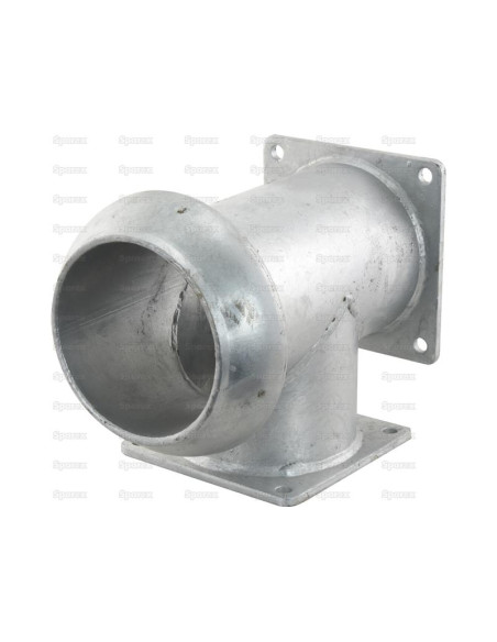 Pieza en T con acoplamiento macho 6'' (159mm) (galvanizado)