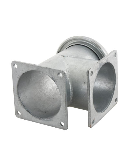 Pieza en T con acoplamiento macho 6'' (159mm) (galvanizado)