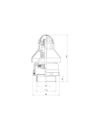 Válvula de depresión 1 1/2''