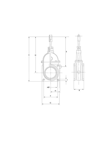 Válvula de paso - Brida/Rosca 6''