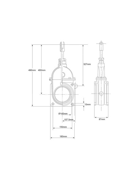 Válvula de paso - Brida/Rosca 6''