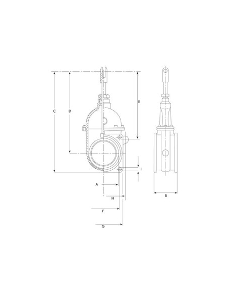 Válvula de paso - Brida/Rosca 6''