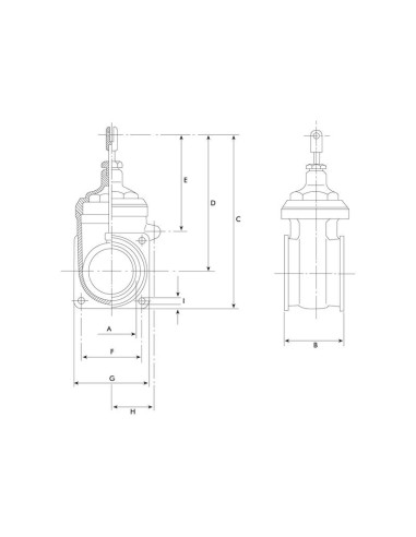 Válvula de paso - Doble brida - Reforzada 6''