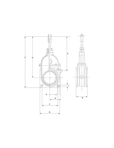 Válvula de paso - Doble brida 4''