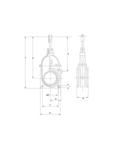 Válvula de paso - Doble brida 5''