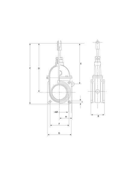 Válvula de paso - Doble brida 5''