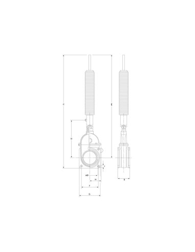 Válvula de paso con cilindro hidráulico con...