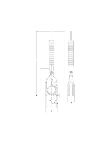 Válvula de paso con cilindro hidráulico con...