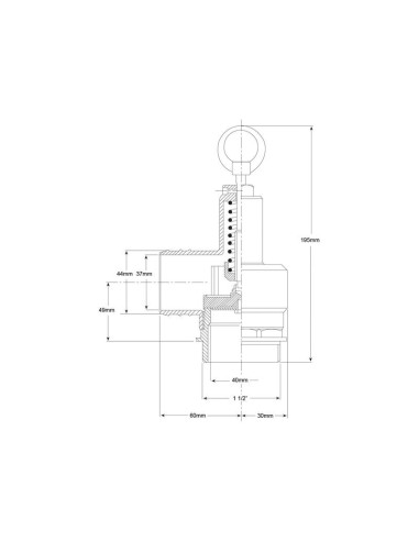 Válvula de seguridad 1 1/2''