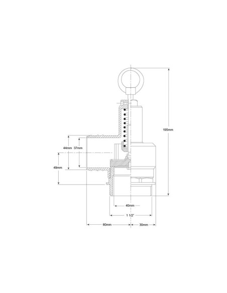 Válvula de seguridad 1 1/2''