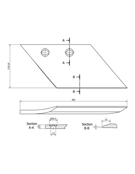 Punto de removido - Dcho. (Kuhn) Corresponde a: 631100